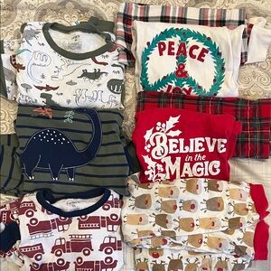 6 sets of long sleeve pajamas